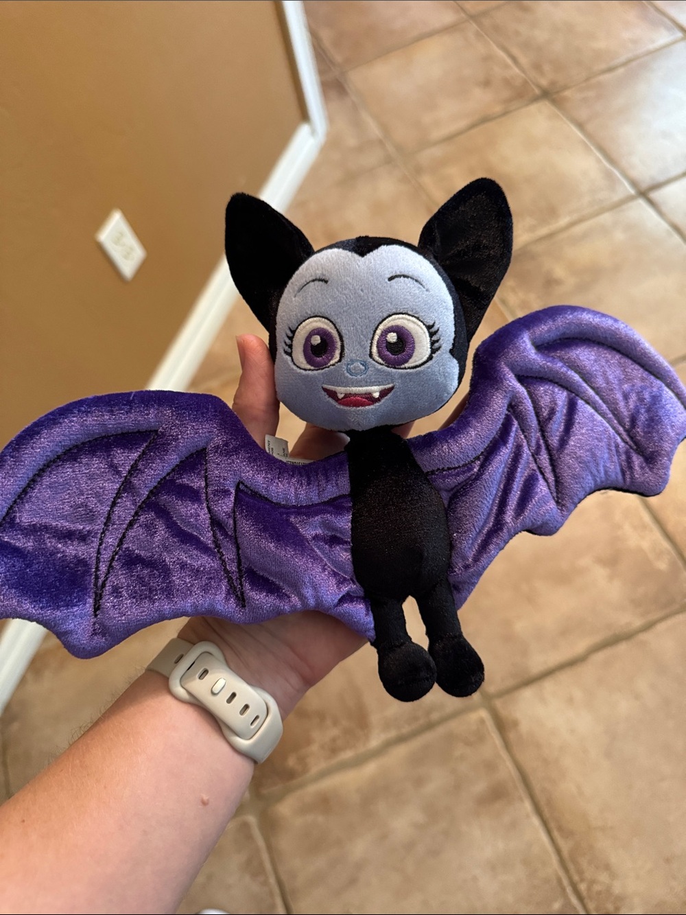 Disney Purple Bat Plush with Black Body